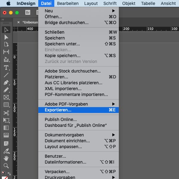 PDF Export aus Adobe InDesign